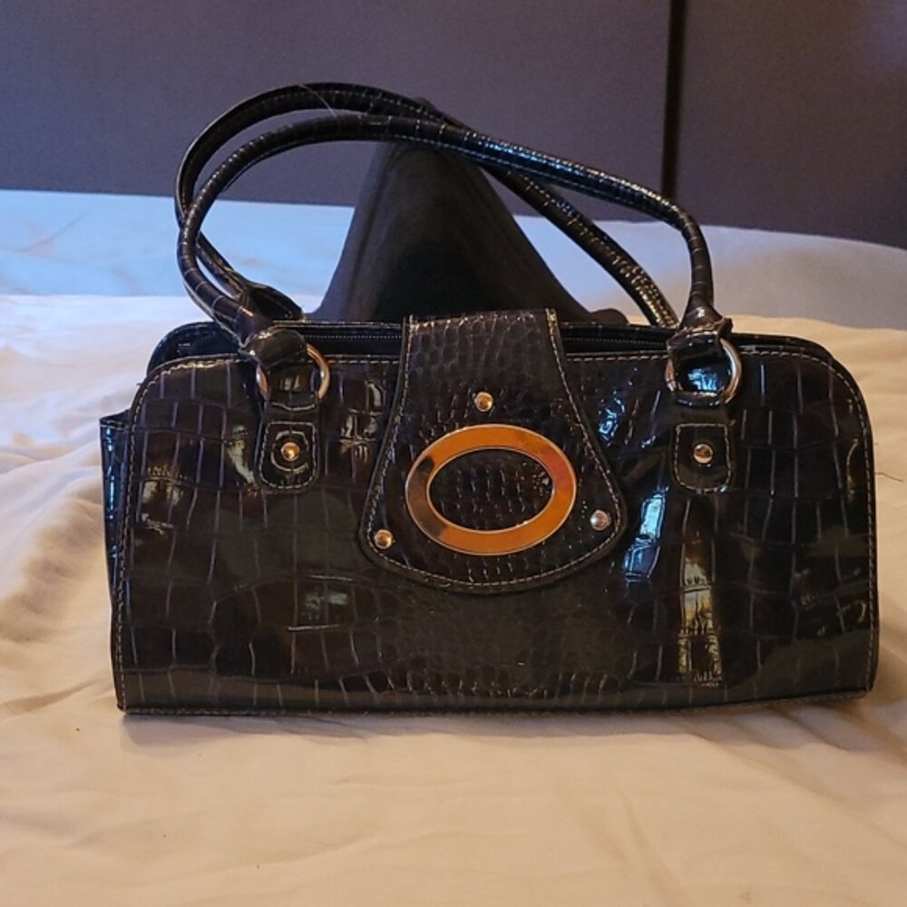 shoulder purse navy blue